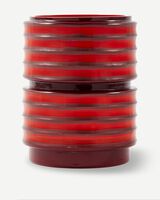 vase layer red M, Coral red, small