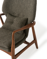 Chair Peggy fabric rough grey (FSC 100% certified), Dark grey, small