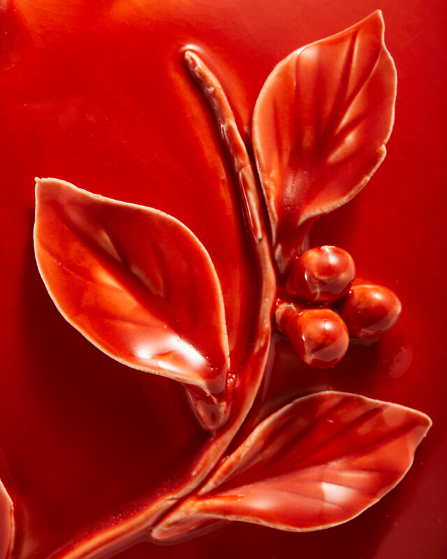 vase 3D birds orange, Orange, pdp