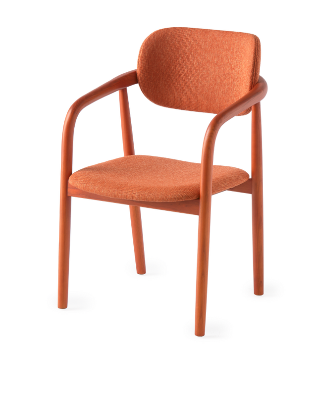 Chair Henry pink (FSC 100% certified), Orange, large