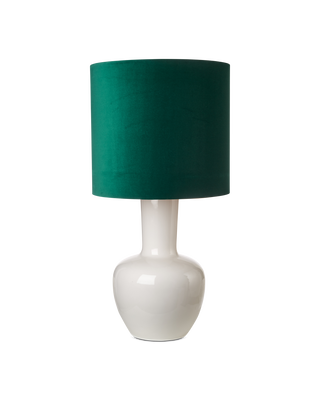 Lamp shade Ø55xH50cm velvet green, Dark green, medium