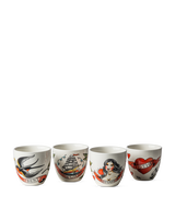Cups Tattoo set 4, Multi-colour, small