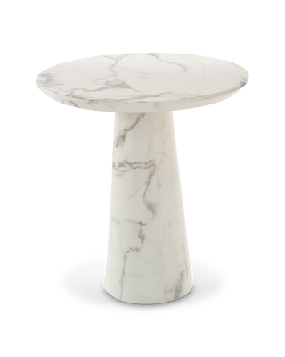 Marble Look Disk Table