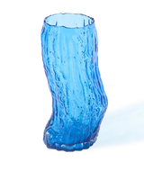 vase tree log blue M, Dark blue, small