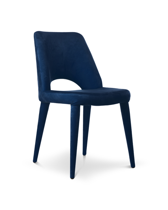 Chair Holy velvet beige, Dark blue, large